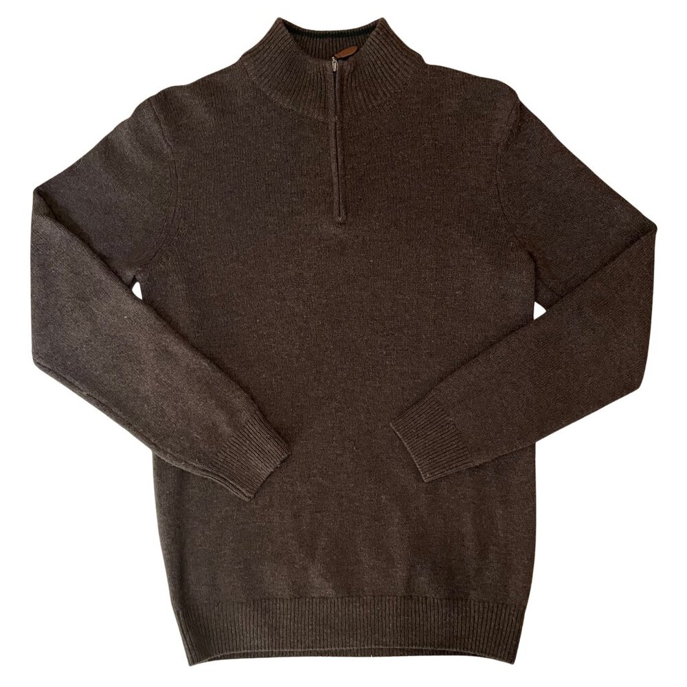 Lambswool Blend Sweater • Brown • US Small